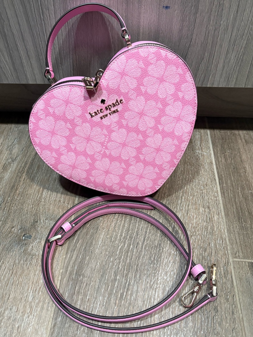 Kate Spade Pink Heart-Shaped Mini Top-Handle Bag - Picture 2 of 5
